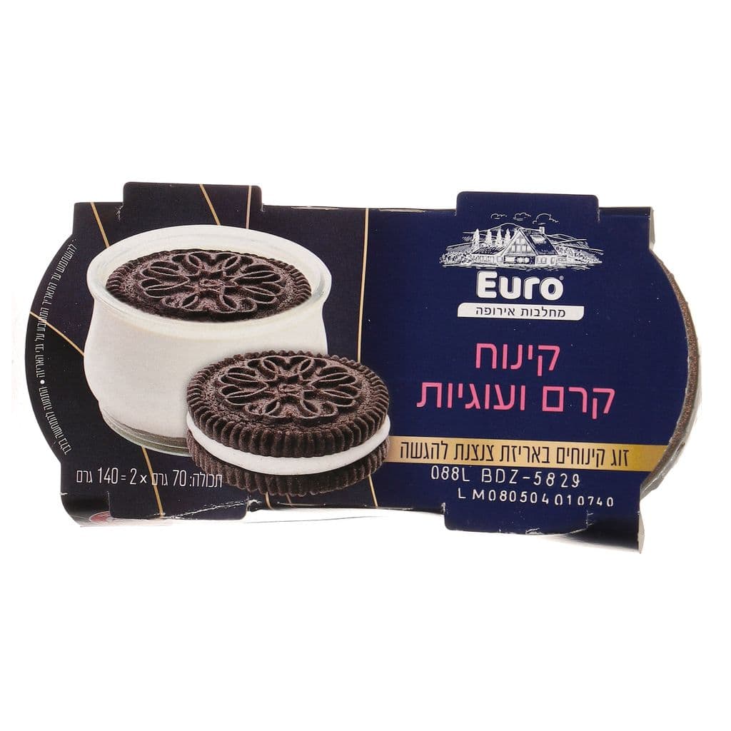 Euro Oreo Flavored Dessert with milk  2*70g