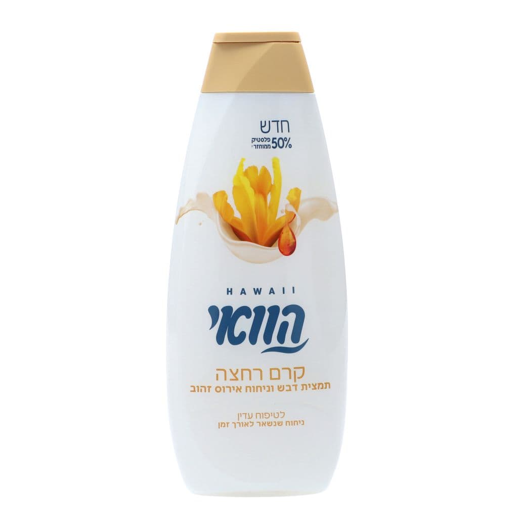 Crème de douche Hawaii parfum iris doré et miel
