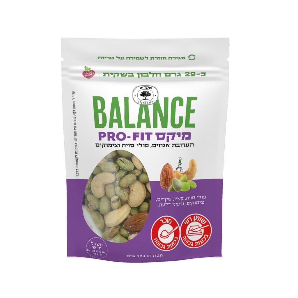 מיקס PRO-FIT תערובת אגוזים פולי סויה וצימוקים