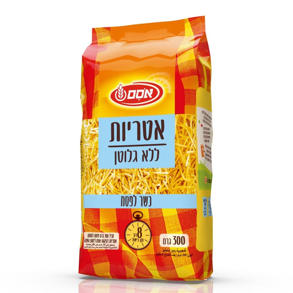 אסם אטריות ללא גלוטן כלפ 15*300גרם