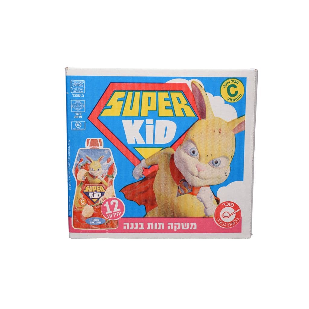 Напиток Super Kid упаковка 12 шт. 200 мл клубника-банан