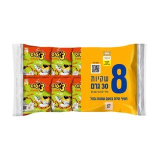 מארז צ'יטוס קראנץ שמנת בצל 30 גרם * 8