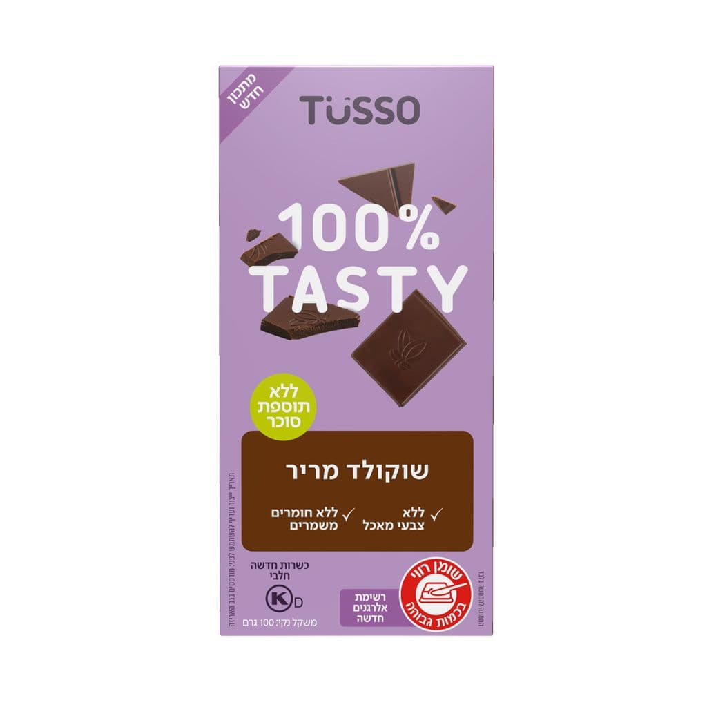 טוסו שוקולד מריר 100גרם