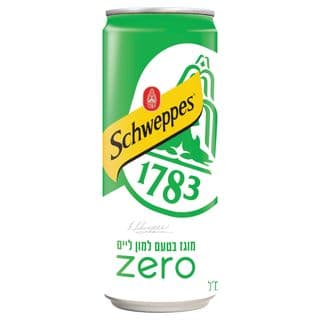 פחית שוופס ליים  ZERO 330 מ"ל