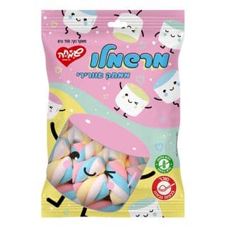 מרשמלו טוויסט צבעוני 150 גרם - תותי פרוטי
