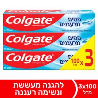 קולגייט - משחת שיניים אדומה ג'ל 100 מ"ל שלישייה