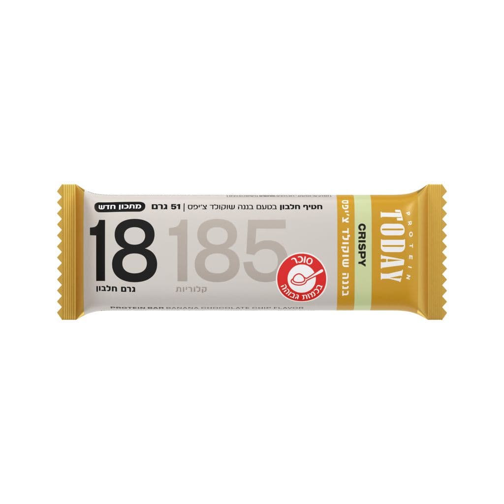 חטיף חלבון TODAY בננה ושוקולד צ`יפס 51 גרם