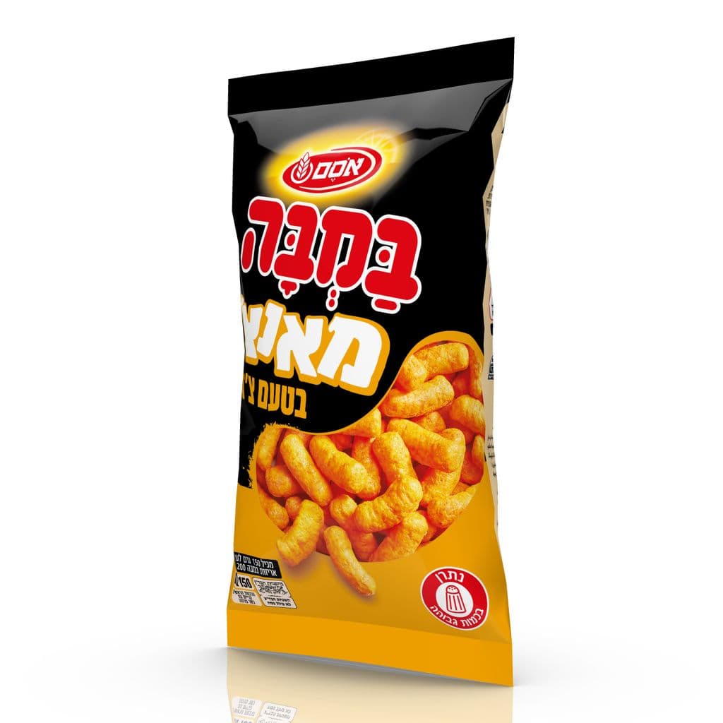 חטיף במבה מאנצ' צ'דר 150 גרם
