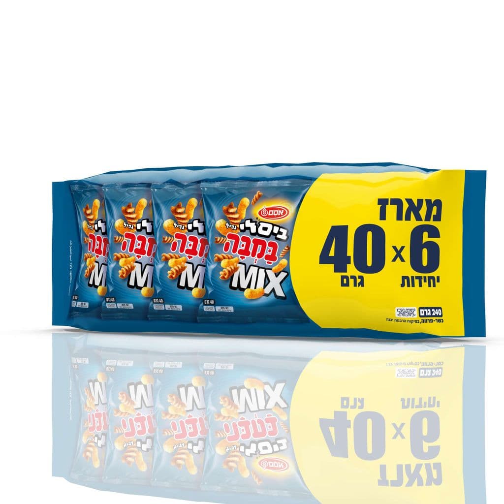 במבה ביסלי מיקס 40*6 גרם