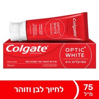 משחת שיניים אופטיק וייט ספרקלינג וייט למראה שיניים לבנות יותר