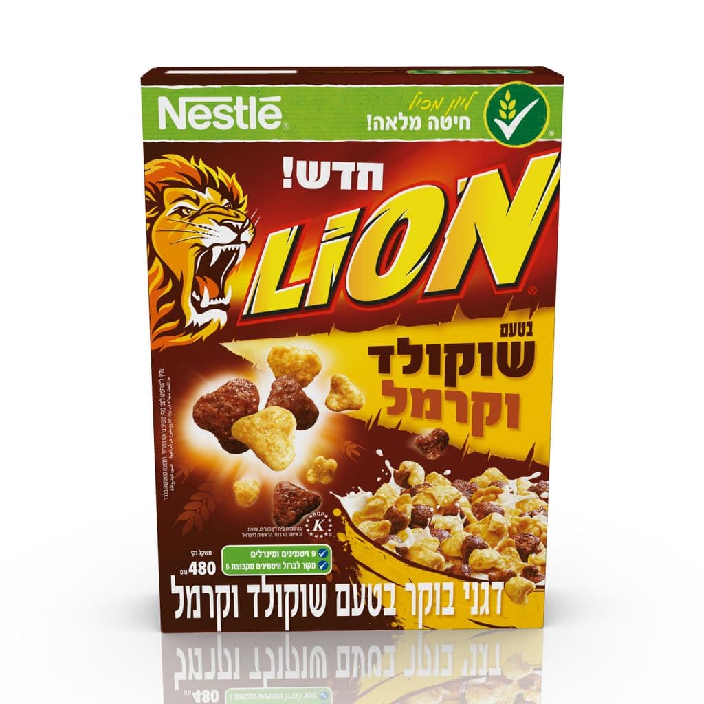 Nestle Lion Chocolate and Carame Corn Flakes 565 g