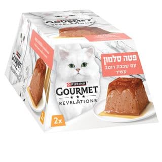 מזון מלא גורמה לחתולים בוגרים ,  גורמה REVELATIONS פירמידת פטה עוף עם רוטב עשיר