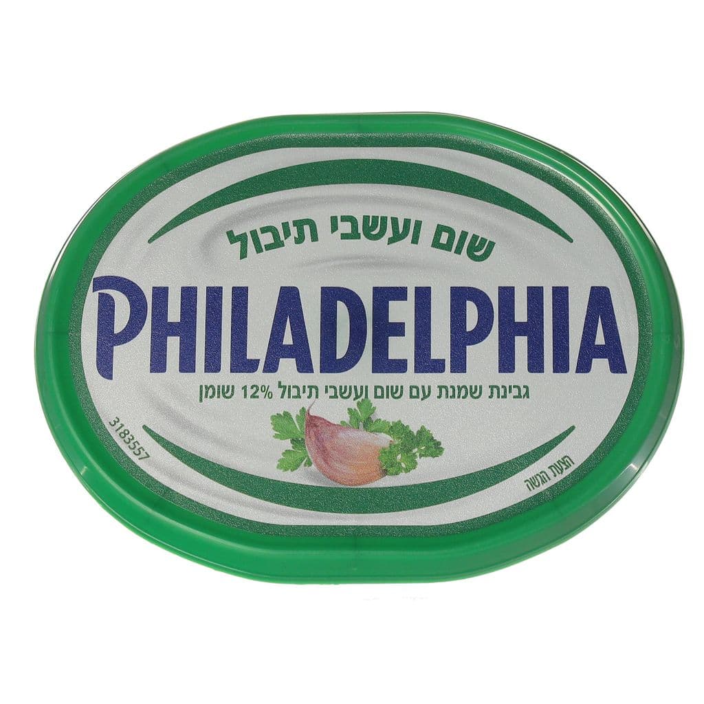 גבינת שמנת עם שום ועשבי תיבול - 12% שומן