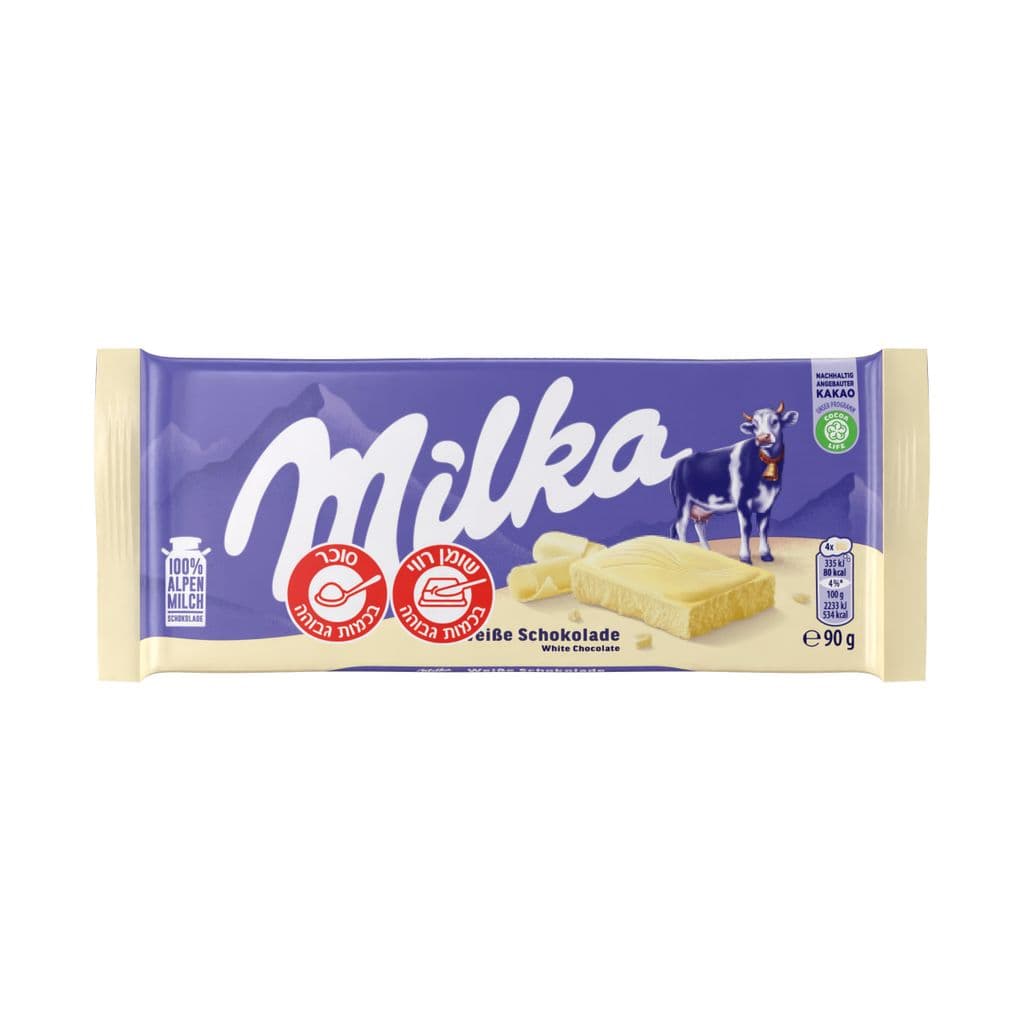 מילקה שוקולד לבן 90 גרם