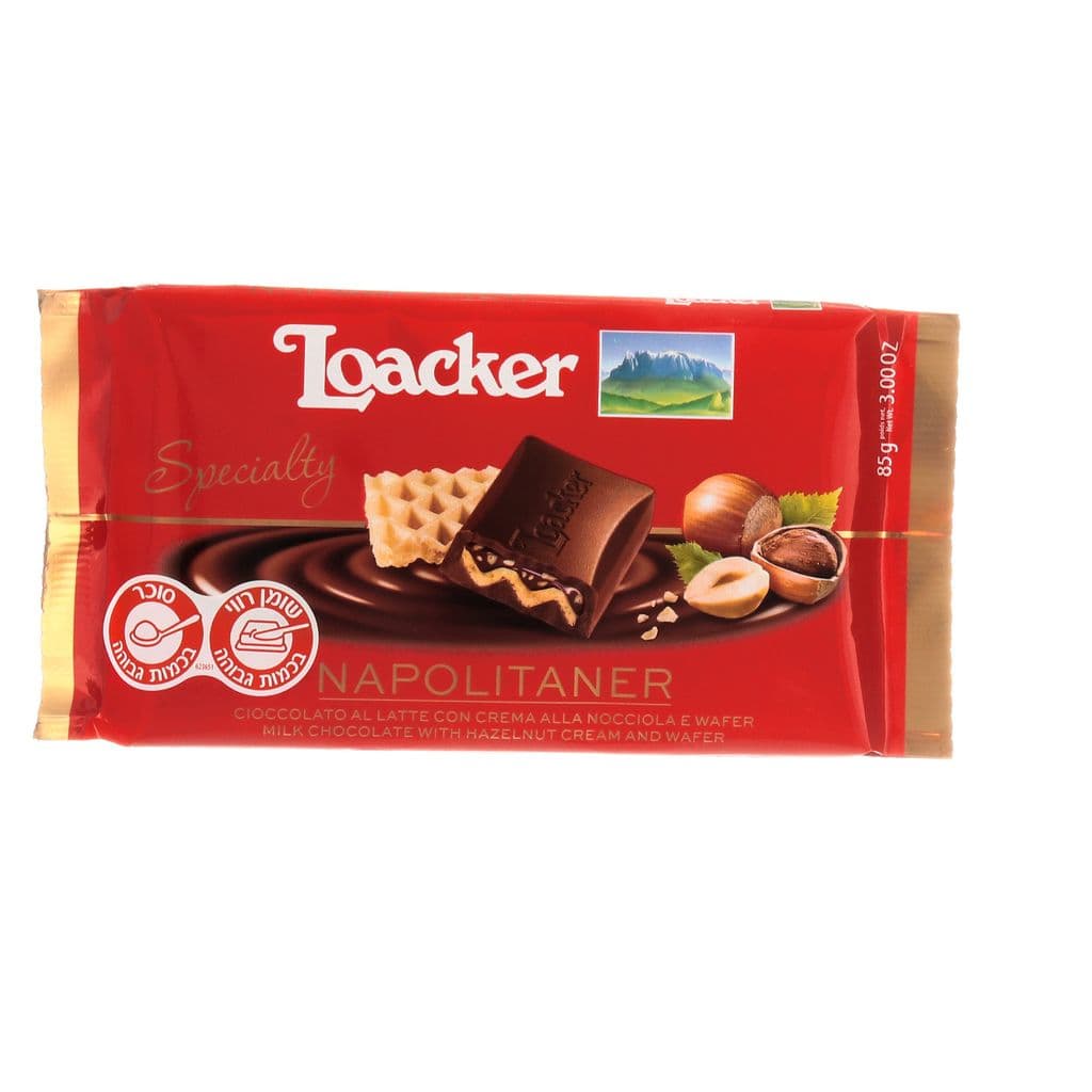 شوكولاتة حليب Loacker محشوة بكريمة البندق