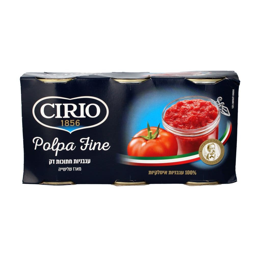 CIRIO מארז שלישיית עגבניות חתוכות דק