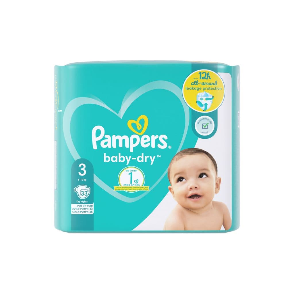 פמפרס בייבי דריי מידה 4 29 יחידות