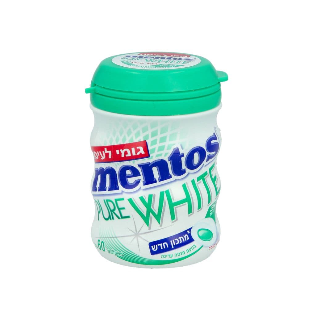 מנטוס פיור וויט מנטה מתוקה 6 צנצנות