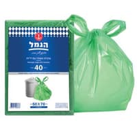 שקיות אשפה עם ידיות 25 יח`
