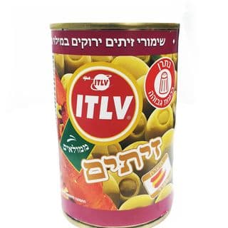 זיתים ירוקים ממולאים בלוובסטר 300 גר ITLV