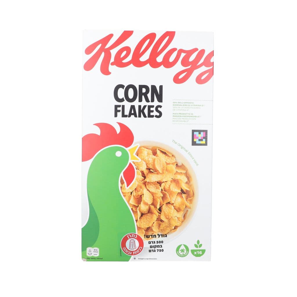 Kellogg's Corn Flakes céréales de maïs grillé 500 g
