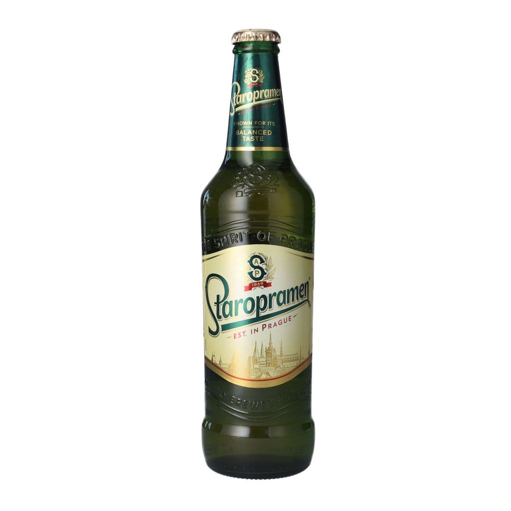 بيرة Staropramen Premium لاجر فاتحة في زجاجة 500 مل