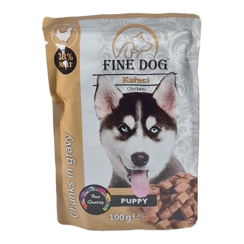 Fine Dog كيس دجاج بدون حبوب 100 غ