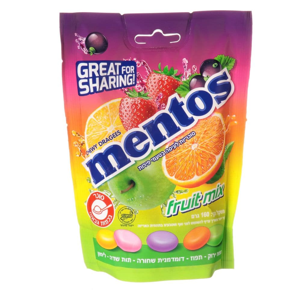 Mentos حلوى بنكهات الفواكه
