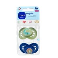 מאמ זוג מוצצים 6+ גונג'ל ירוק כחול