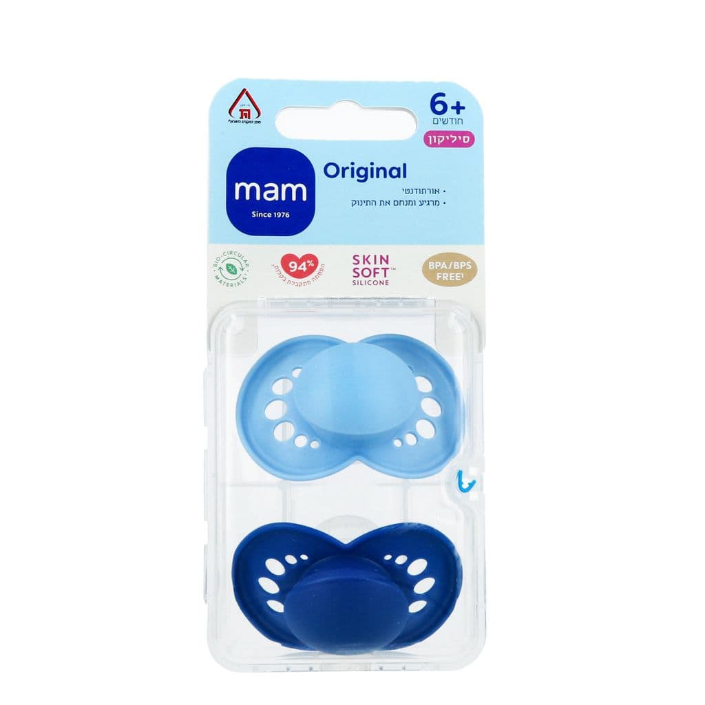 מוצץ לתינוק ללא ביספנול 6+ מאם 2 יחידות