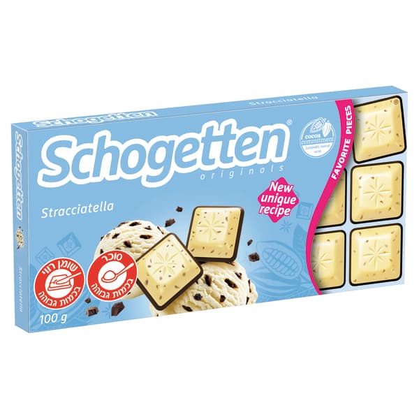 SCHOGETTEN CHOCOLATE BAR STRACCIATELLA 100GR