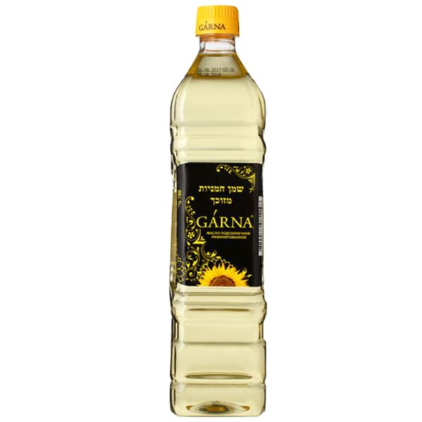 שמן חמניות מזוכך 850 מל GARNA
