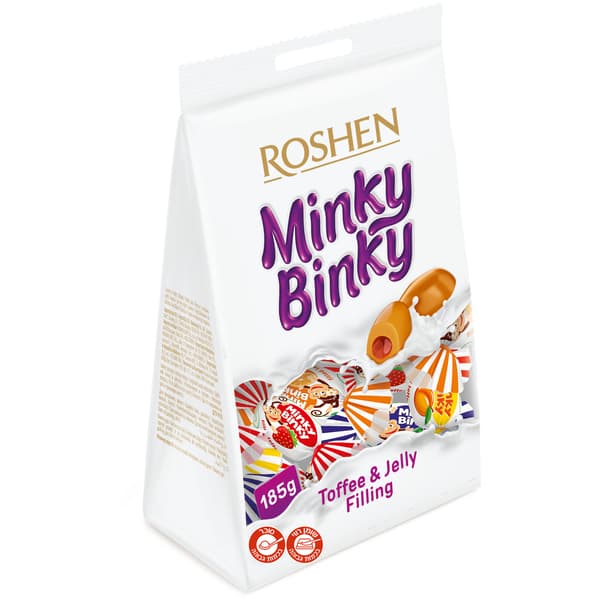 Roshen Minky Pinky Toffee & Jelly Filling185 g