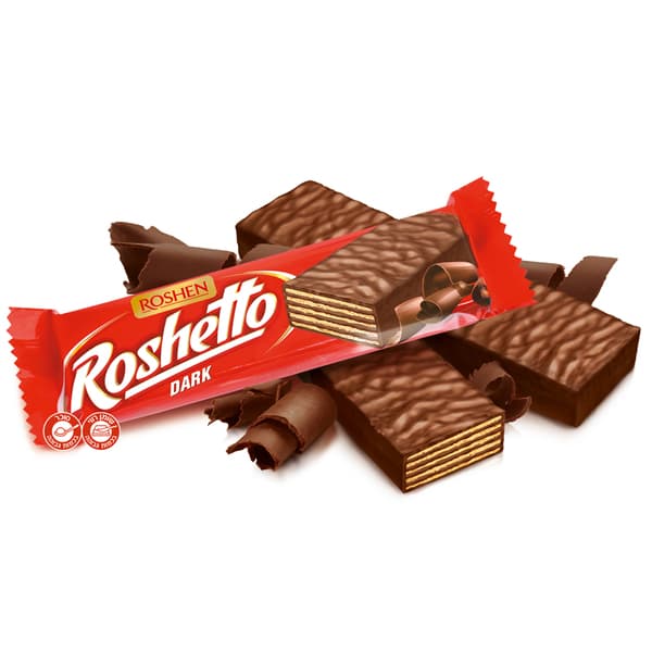 וופל ROSHETTO במילוי קרם קקאו מצופה 34 גר