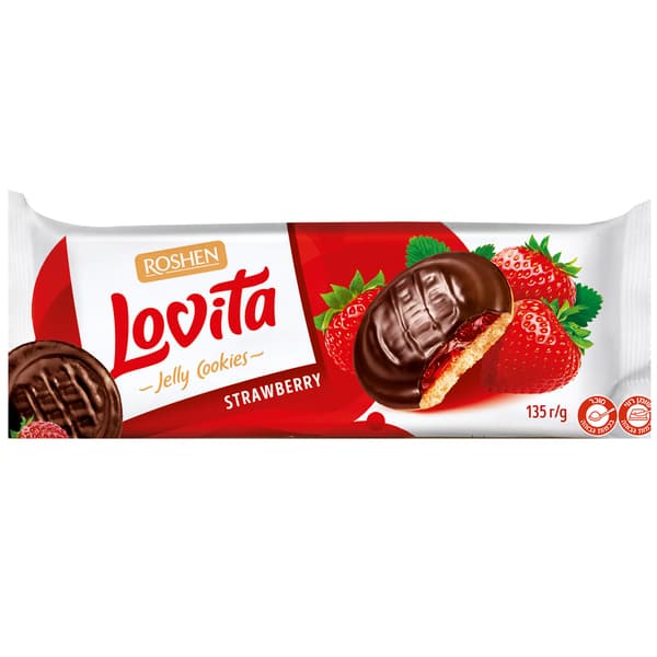 עוגיות תות שדה 135 גר LOVITA
