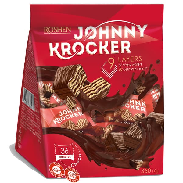 וופל חטיף רושן קרם קקאו 350 גר JOHNNY KROCKER