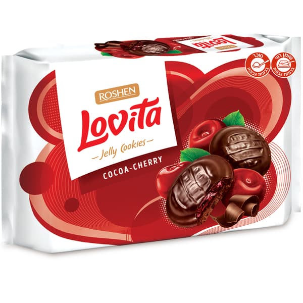 עוגיות קקאו דובדבן 420 גר LOVITA