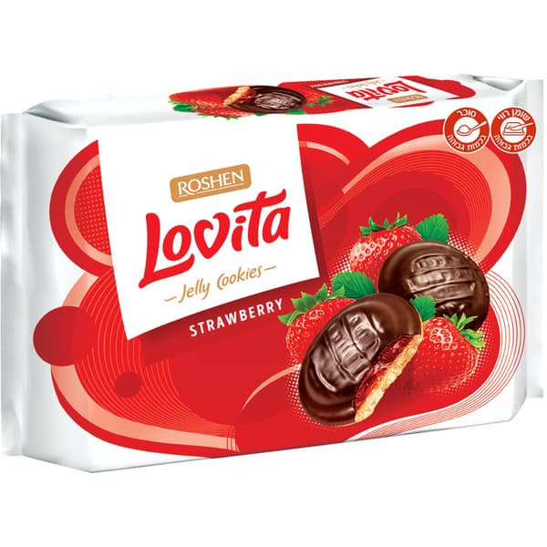 עוגיות תות שדה 420 גר LOVITA