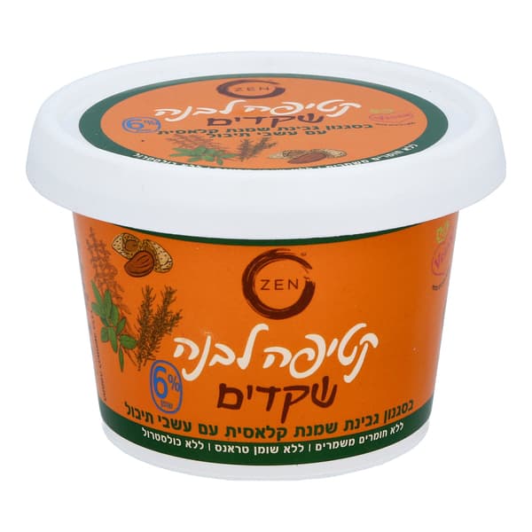 זן קטיפה לבנה ממרח שקדים עם עשבי תיבול 220 גרם