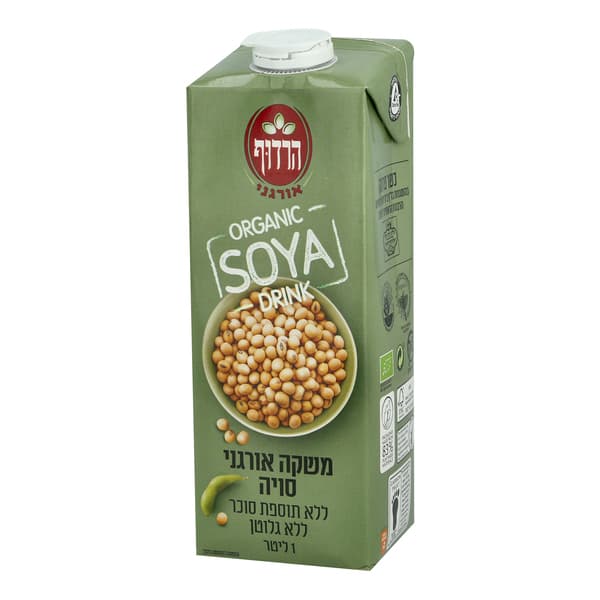 משקה סויה אורגני ללא סוכר וללא גלוטן 1 ליטר הרדוף