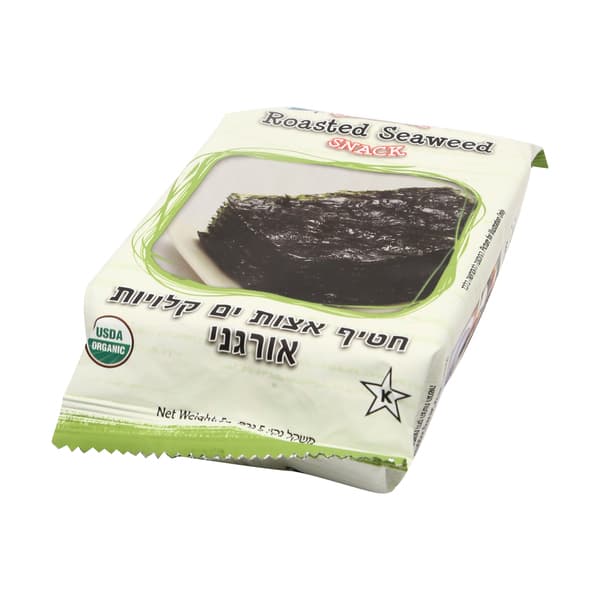 חטיף אצות ים קלויות אורגני 5 גרם