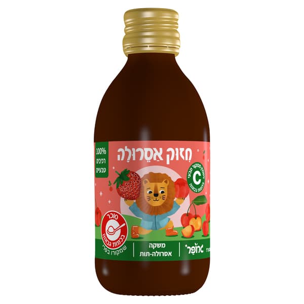 משקה חיזוק אסרולה - תות 250מל