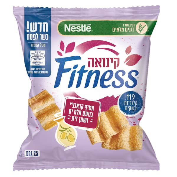 פיטנס ח.קינואה מלח ים ושמן זית כלפ24*25ג