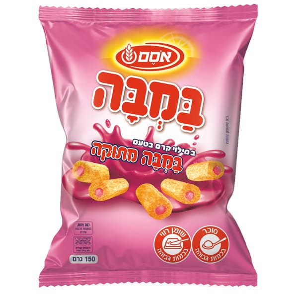 במבה במילוי קרם במבה מתוקה 24*150גרם