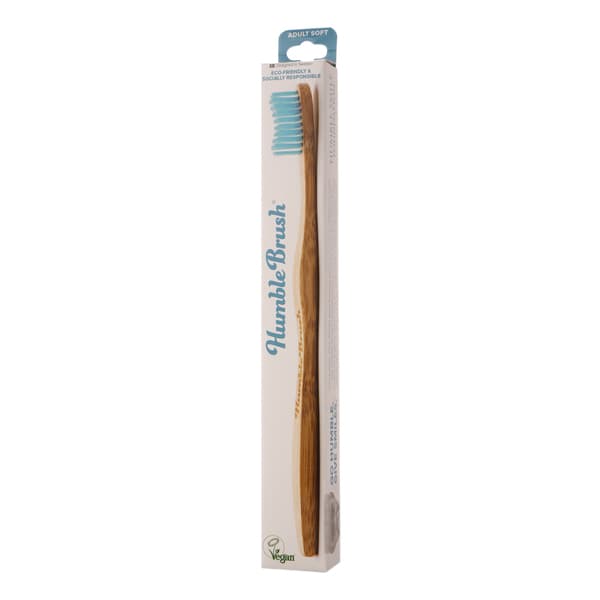 מברשת שיניים למבוגרים, סופט, כחול, Humble brush