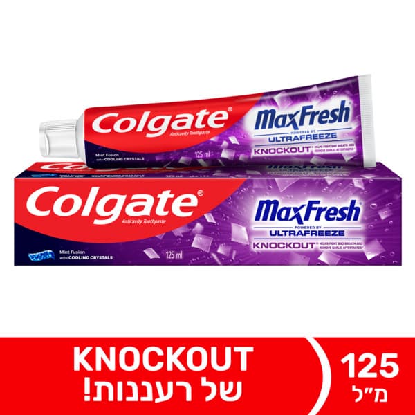 קולגייט מקס פרש וקריסטלים 125 מל