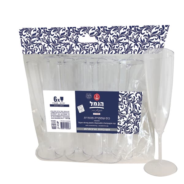 Thick champagne glass 6 units
