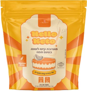 תערובת קיטו לעוגה בטעם תפוז
