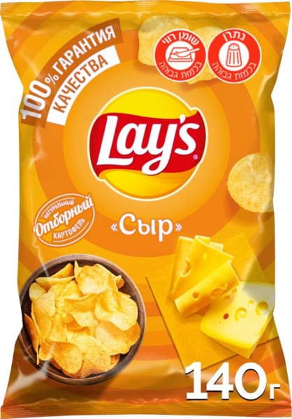 חטיפי תפוח אדמה בטעם גבינה140גרםLAYS