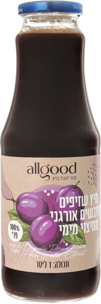 מיץ שזיפים אורגני ALLGOOD